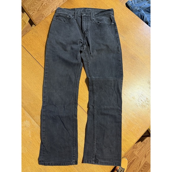 Levi's 559 Jeans Mens 31x32 Black Dark Wash Straight Leg Relaxed Fit Denim EUC - Picture 1 of 12